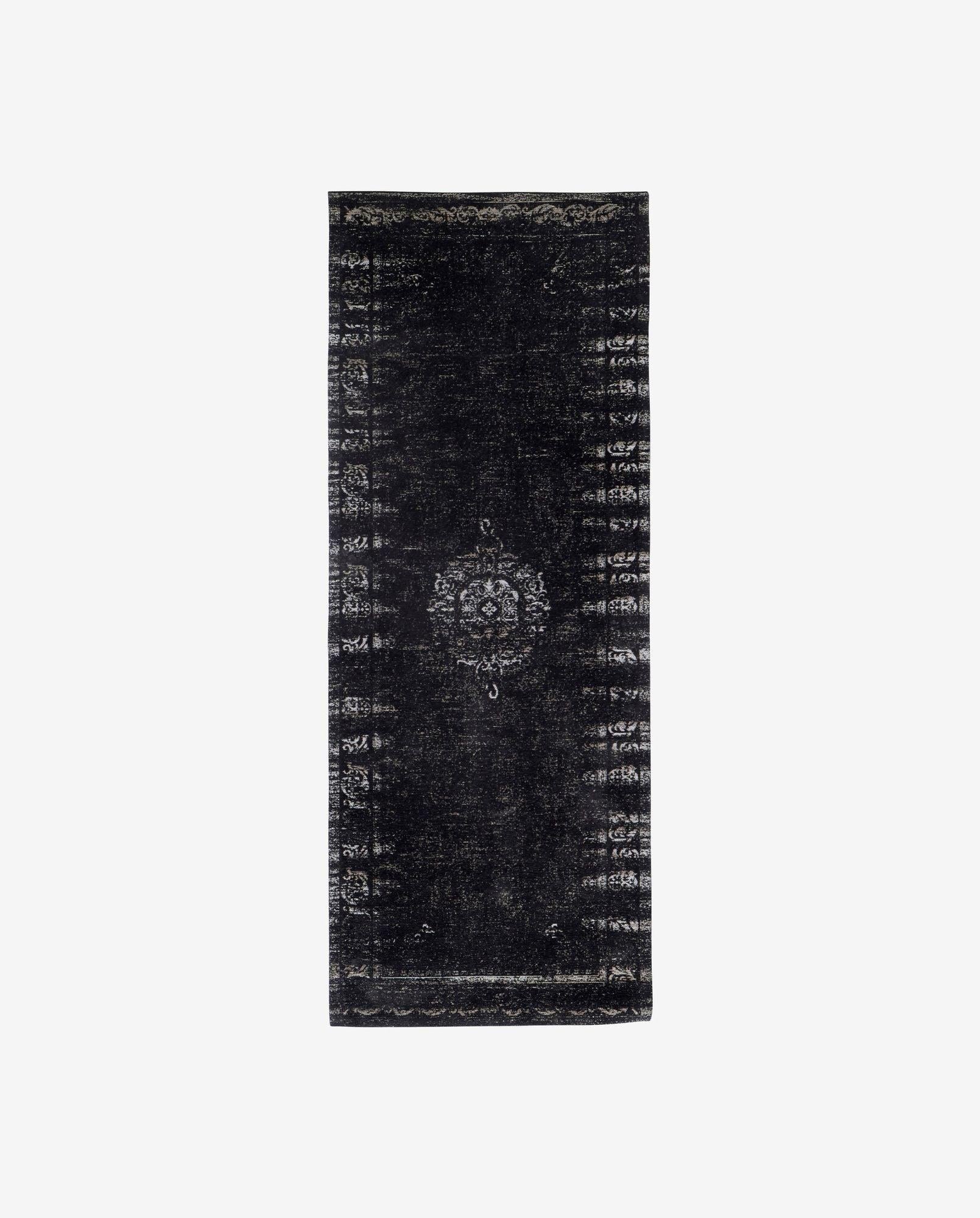 Webteppich GRAND 75*200cm - Dunkelgrau/Schwarz-Teppiche-Nordal A/S-le canapé
