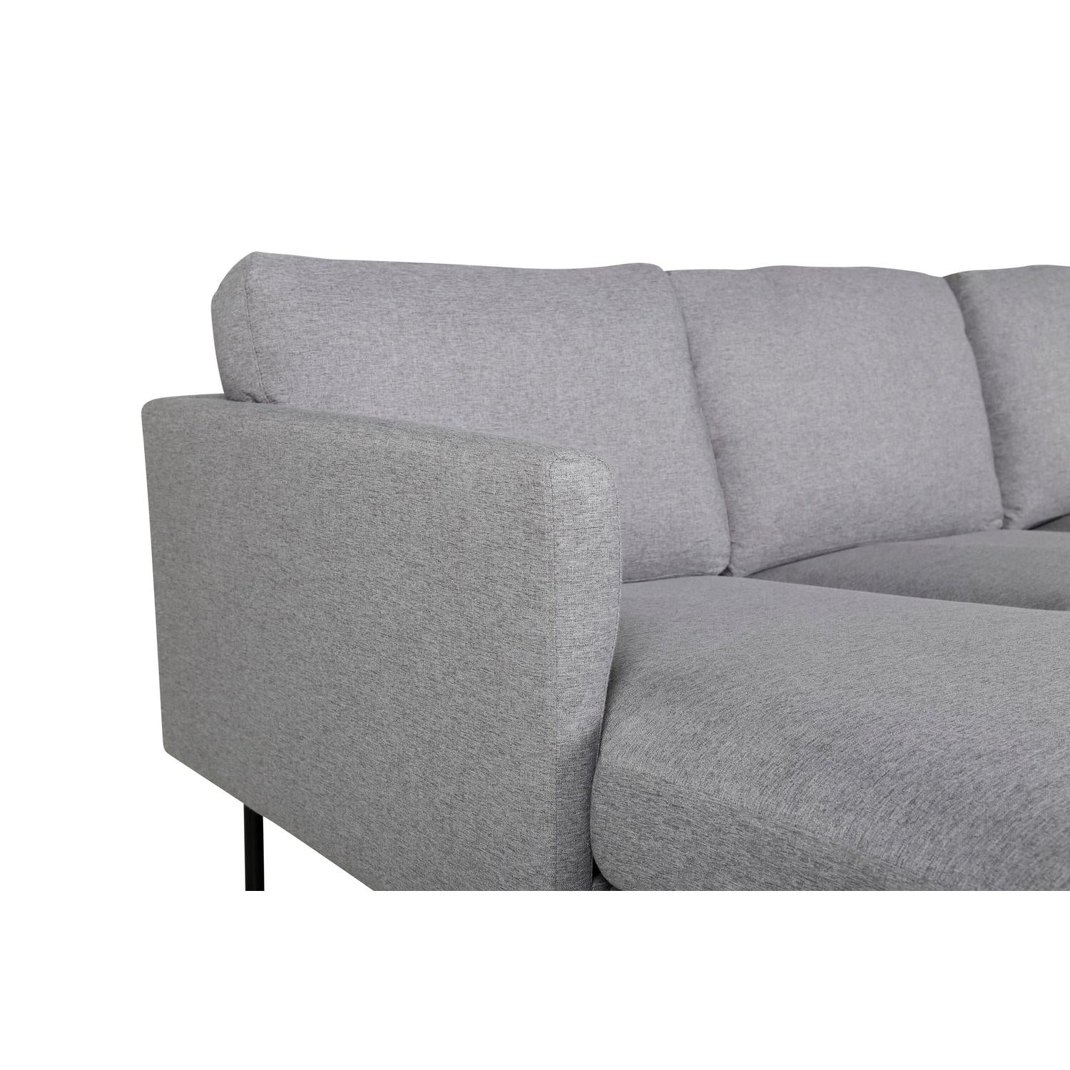 Wohnlandschaft Zoom aus Stoff - Grau-Wohnlandschaften-Venture Home-le canapé