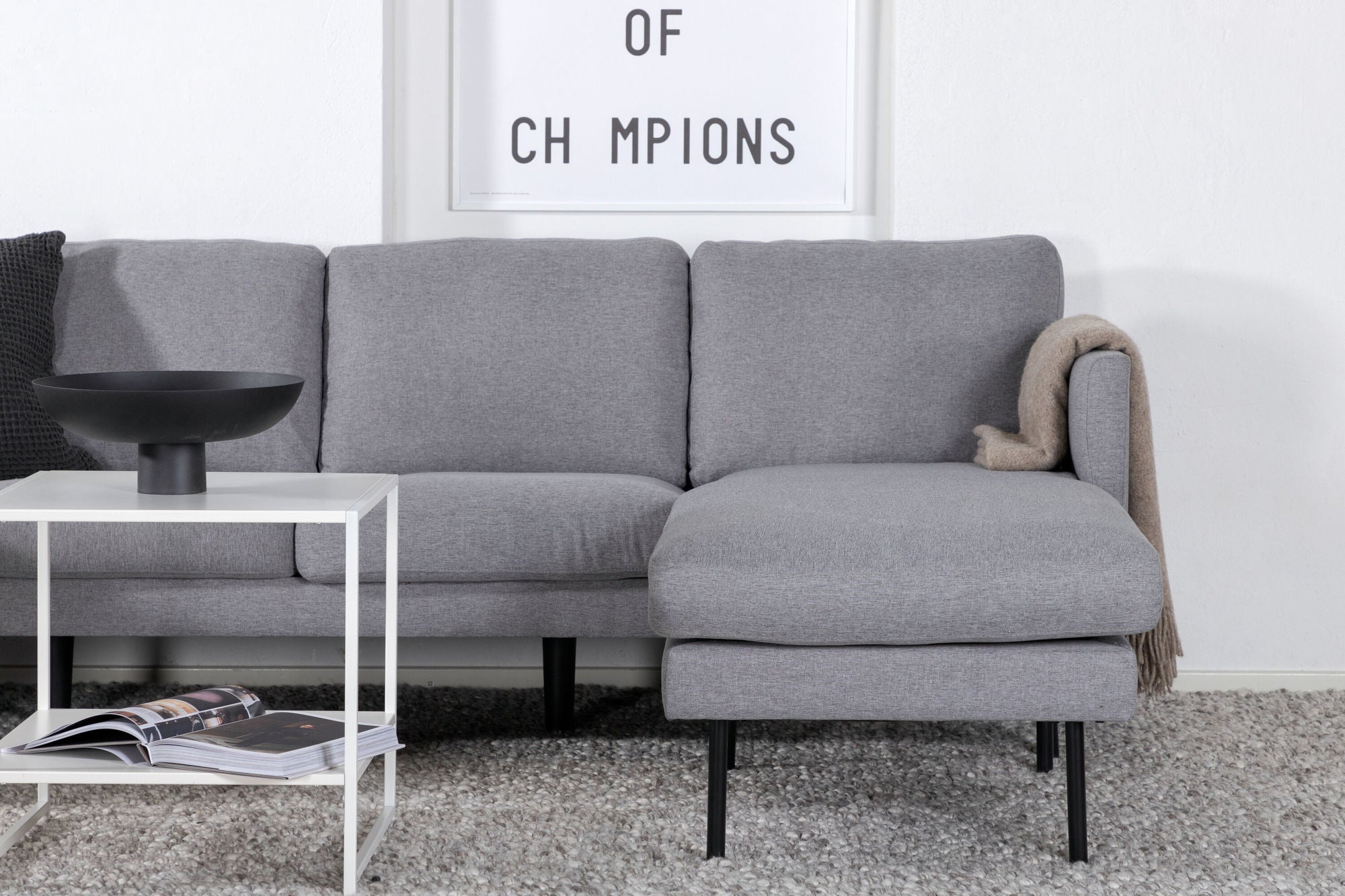 Wohnlandschaft Zoom aus Stoff - Grau-Wohnlandschaften-Venture Home-le canapé