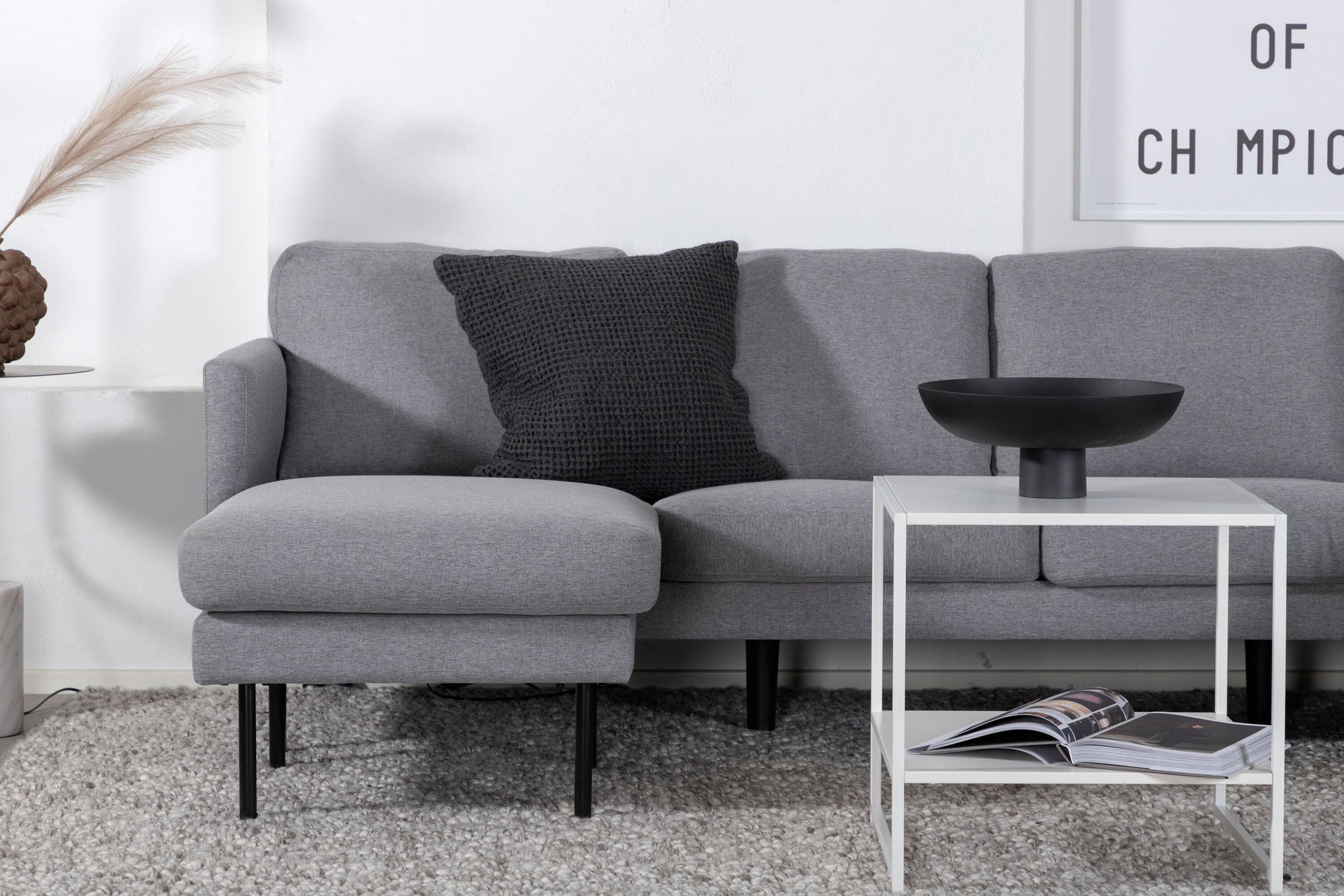 Wohnlandschaft Zoom aus Stoff - Grau-Wohnlandschaften-Venture Home-le canapé