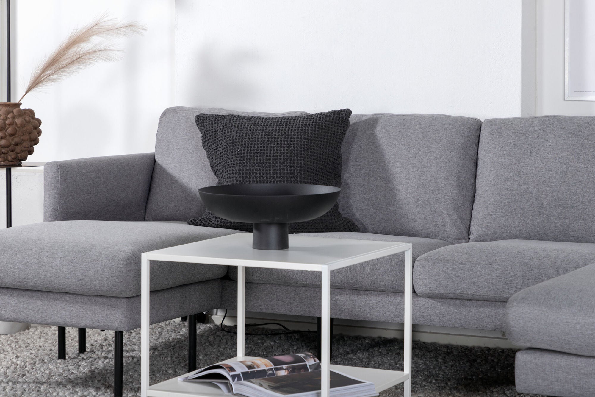 Wohnlandschaft Zoom aus Stoff - Grau-Wohnlandschaften-Venture Home-le canapé