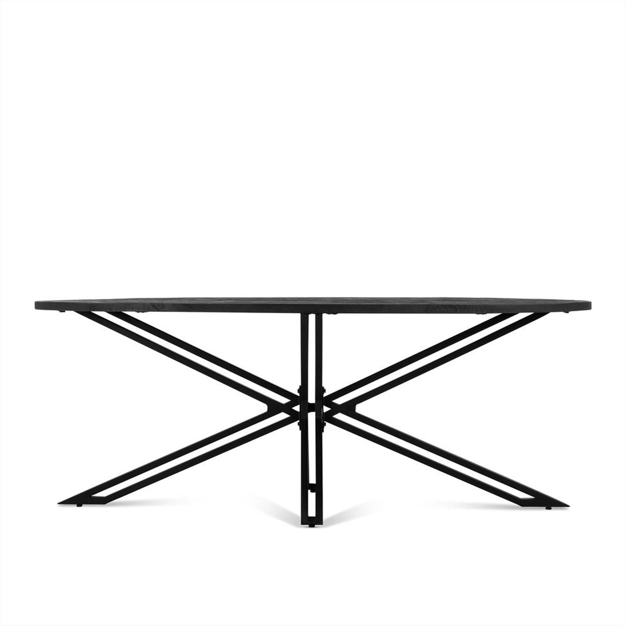 Esstisch Ellips Yana oval 220cm - Schwarz-Esstisch Oval-le canapé